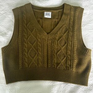 Urban Outfitters Olive Green Crop Top Sz Small